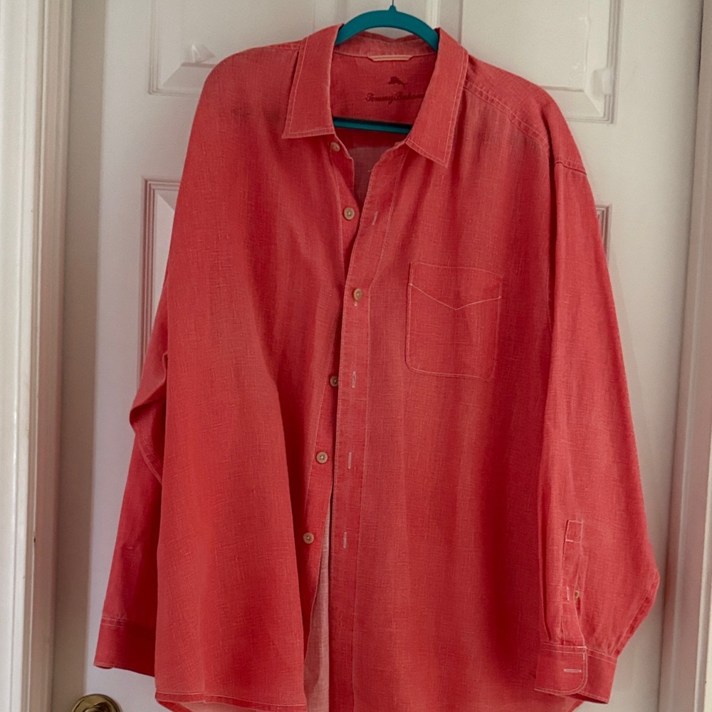Tommy Bahama Coral Linen Shirt